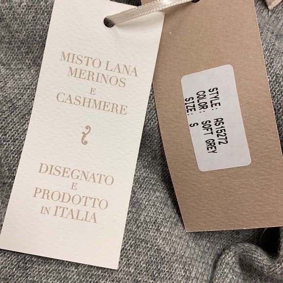 Benedetta B. Cardigan Sweater Open Cashmere Made In Italy Size S - Picture 16 of 16